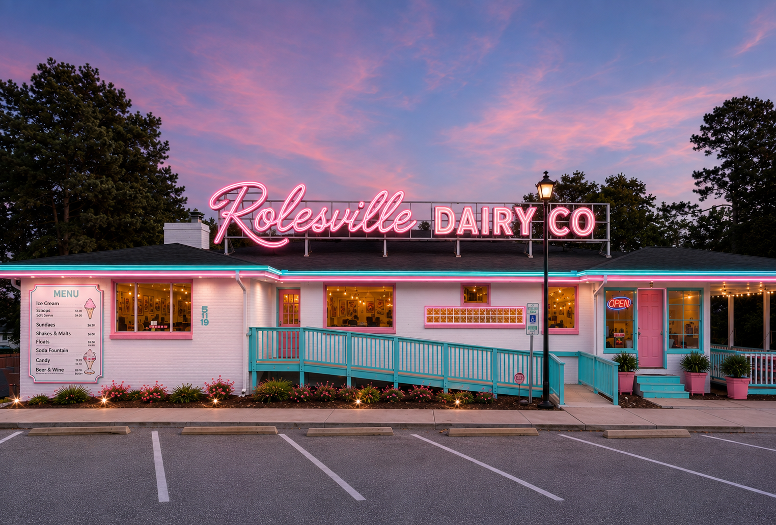 Inside Rolesville Dairy Company